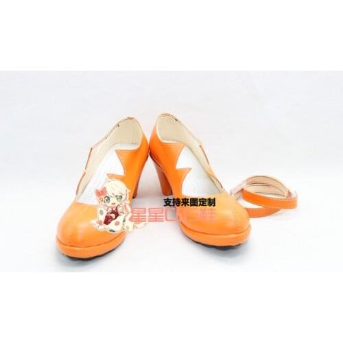 The Seven Deadly Sins Diane Girls Orange Halloween Cosplay Shoes Boots X002