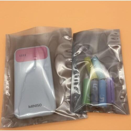 INTEGRITY 1000pcs 10*18cm Electronic Components Batteries Anti Static Plastic Packaging Bag open top Storage plastic Package Bag