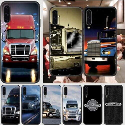 Car Freightliners Trucks Phone case For Samsung Galaxy A 3 5 7 8 10 20 21 30 40 50 51 70 71 E S 2016 2018 4G black soft back 3D