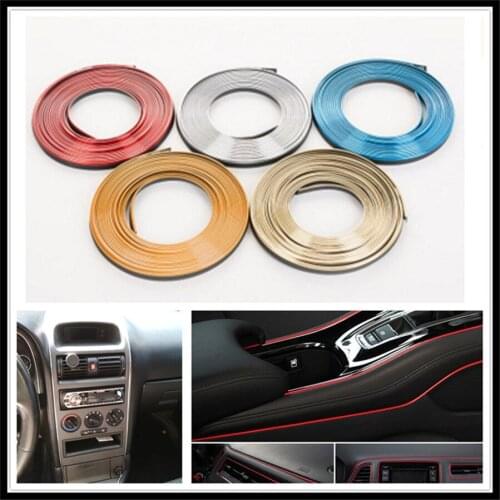Car interior Decoration thread sticker Insert Strip for Chevrolet Miray Caprice Agile Stingray Aveo5 Matiz Lumina HHR