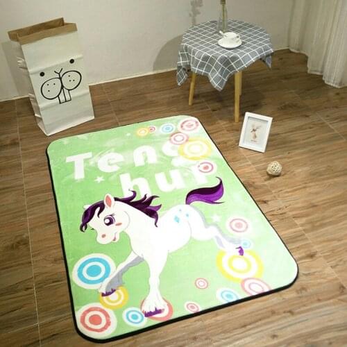 Baby Shining Cartoon carpets Kids Flannel Thick Play Carpet 90*140cm Child Room Crawl Mat Bedroom Short Plush Game Antiskid Rugs