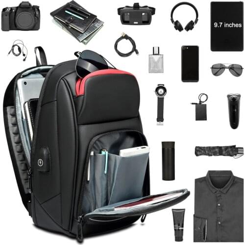 DIENQI Black Chest Bag For Men PVC Waterproof Sling Bag Mini Travel School Cross Body Bags Multi-Pocket-Zip Personal Pocket Bag