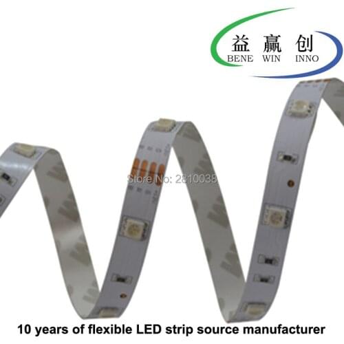 100M/Lot DC 12/24V 10mm wide led strip light 5050 High CRI Ra>90 7.2W/M led light strip IP22 30leds/M 5050 flexible led strips