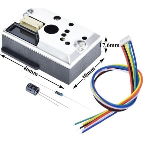 GP2Y1014AU0F Compact Optical Dust Sensor Compatible GP2Y1010AU0F GP2Y1010AUOF Smoke Particle Sensor With Cable