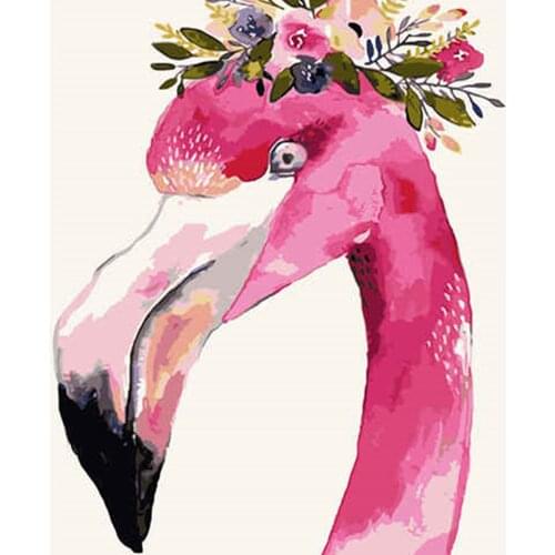 Paint By Number Diy Gift Kit Tekening Op Canvas Olieverf Picture Wall Art Home Decoration 40X50cm Frame Fantasy Cartoon Animal