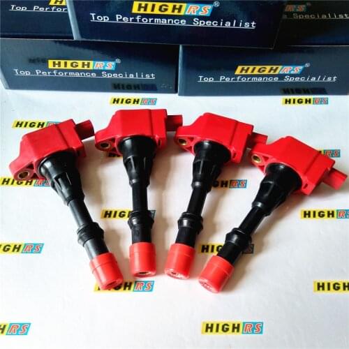 Set of 4 Ignition coil pack fit 2003 2004 2005 Honda Civic Hybrid 1.3L Performance 30520-PWA-003 30520-REA-Z01 IC503 7805-3255