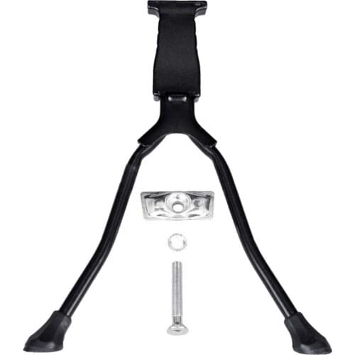 Aluminium Alloy Anti-slip Double Legs Center Mount Bicycle Kickstand Holder for Cycling Bike Accessories tool