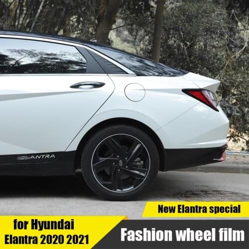 New wheel hub 17-inch modified decorative film body hood decoration suitable for Hyundai Elantra Avante CN7 2020 2021