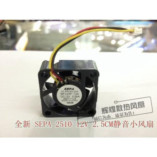 NEW SEPA MFC25F-12L 2510 12V 0.06A 2.5CM micro cooling fan