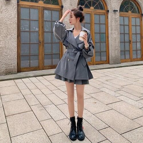 Waist Hugging Slim-Looking Elegant Trench Coat Double Breasted Women Windbreaker With Belt 2021 Autumn Coat Mujer Chaqueta