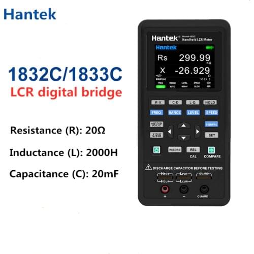 Hantek Digital Handheld LCR Meter hantek 1832C /1833C Portable Digital bridge LCR Inductance Capacitance Resistance Tester