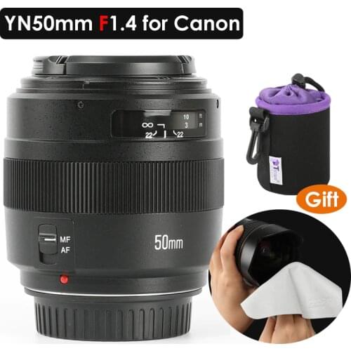 YONGNUO YN50mm F1.4 Standard Prime Lens Large Aperture Auto Focus (AF)/Manual Focus (MF) 50mm Lens for Canon EOS Camera 5DIV 60D