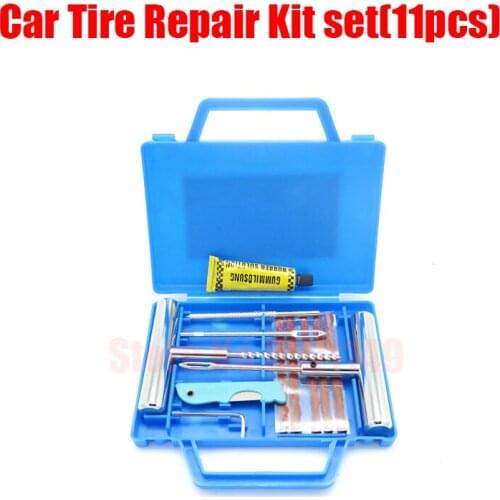 Heavy Duty Tubeless Tire Puncture Repair Tool Set T-Handle Tyre Plug Kit for Car Truck Motorcycle Bike For Jeep