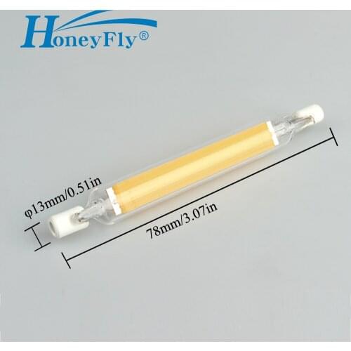 HoneyFly J78 R7S LED Lamp COB 4W 220V Replacement J78 Halogen Lamp Bulb Energy AA+ Double Ended Filament Flood Light Quartz