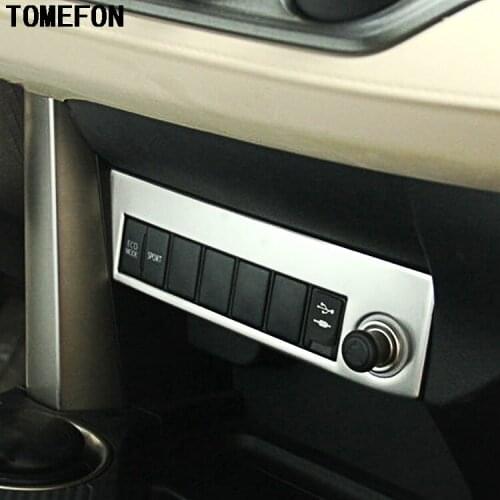 TOMEFON ABS Chrome For Toyota RAV4 2016 Smoking Cigarette Lighter USB Socket Switch Button Knob Cap Trim Car Auto Sedan Cover