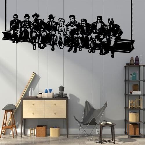 Solemn Hollywood Lunch Pvc Wall Decals For Living Rooms House Decor Stickers In The Kitchen Vinyl Art Decal