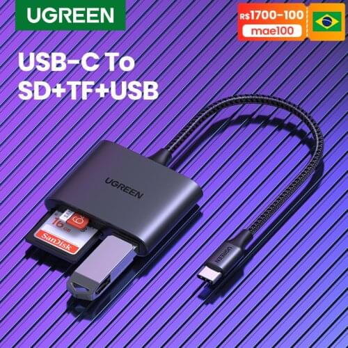 UGREEN USB C Card Reader Type C to USB SD Micro SD Card Reader for iPad Laptop Accessories Memory Card Adapter SD Card Reader