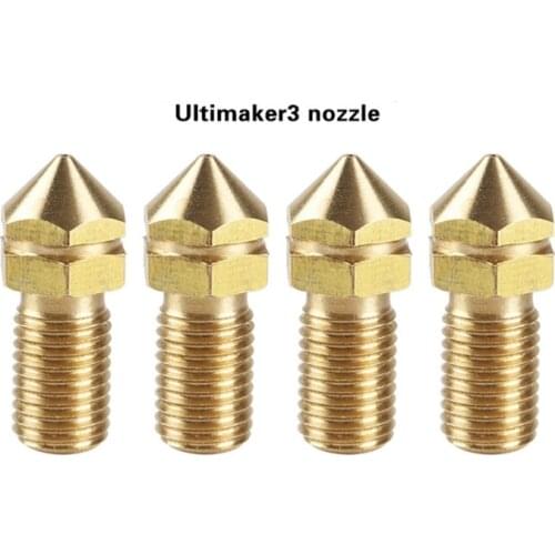 Ultimaker3 3DPrinter Replace Print Brass Nozzle 0.4mm For Ultimaker 3 Print Head