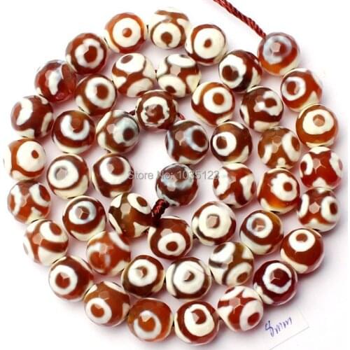 High Quality 8mm Pretty Natural Multicolor Agates Onyx Faceted Round Shape DIY Gems Loose Beads 15" Jewellery Making w1824