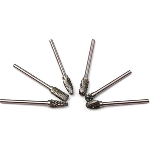 ZENHOSIT 10Pcs Drill Bit Rotary Burrs Metal Diamond Grinding Woodworking Milling Cutters For Dremel Drill