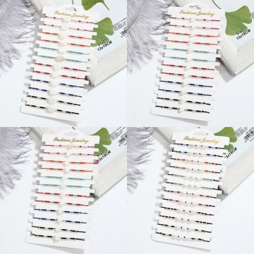 Women Men 12pcs/Set Seed Bead Shell Charms Bracelet Adjustable Thin Wax Rope Hand Woven Yoga Anklet Jewelry