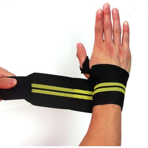 1pc Gym Fitness Wrist Thumb Support Weight Lifting Sports Wristband Straps Wraps Bandage Training Safety Hand Bands With Strap
