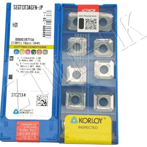10pcs SEGT13T3AGFN-JP H01 CNC Aluminum inserts cutting lathe tools turning blade