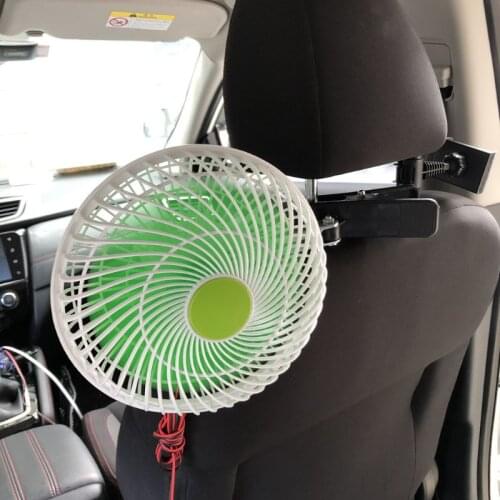 12V Oscillating Stepless Speed Air Cooler Swing Clip Fan for Car Vehicle Outdoor