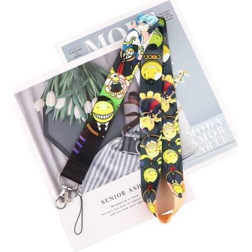 24pcs/lot MD791 DMLSKY Anime Classroom Lanyard For Keys Phone Strap Neck Strap Keychain Lanyards ID Badge Holder For Teacher
