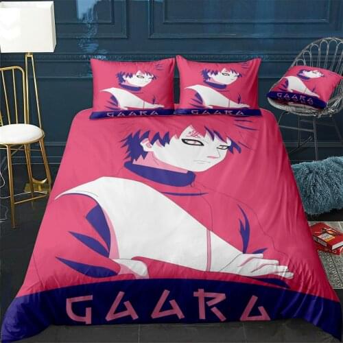Gaara Duvet Cover Comfortable Quilt Home Decora Design Universal Bedding Set Bedclothes+Pillowcase 3pcs