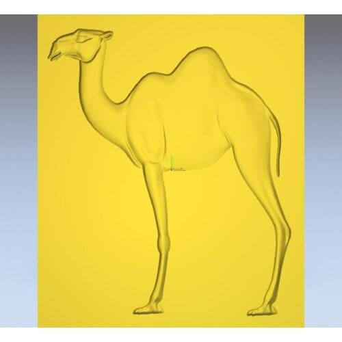 3d model relief for cnc in STL file format Camel_1