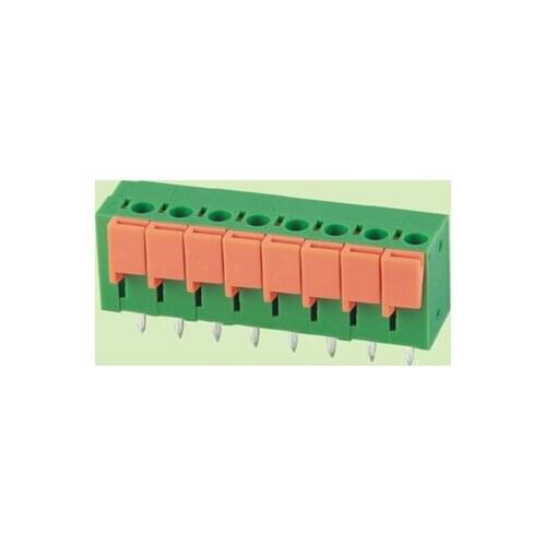 3P PCB Spring Terminal Block 7.62mm Pitch,Vertical 142V7.62-3P, 250V10A CE Rohs UL can connect 2p 3p to have any pole