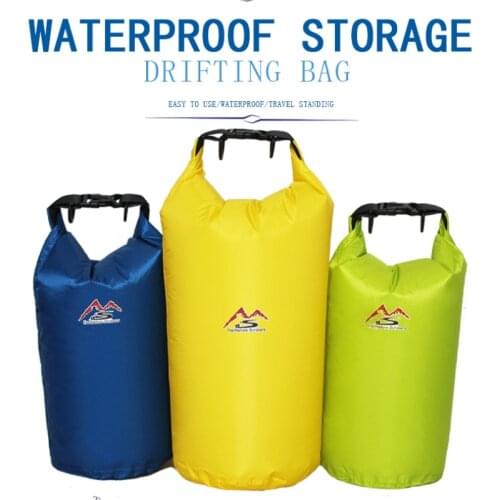5/10/20/30 L Outdoor Waterproof Bag Nylon Waterproof Dry Bag Lemon Yellow For Camping Drifting Hiking Swimming Rafting Kayaking