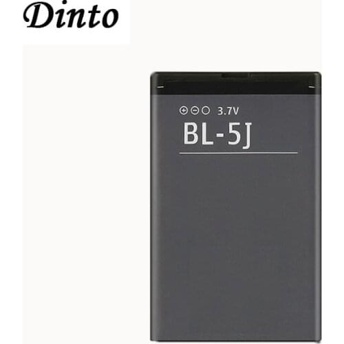 Dinto 1pc 1320mAh BL-5J BL5J BL 5J Phone Battery for Nokia 5230 5233 5800 3020 XpressMusic N900 C3 Lumia 520 525 530 5900