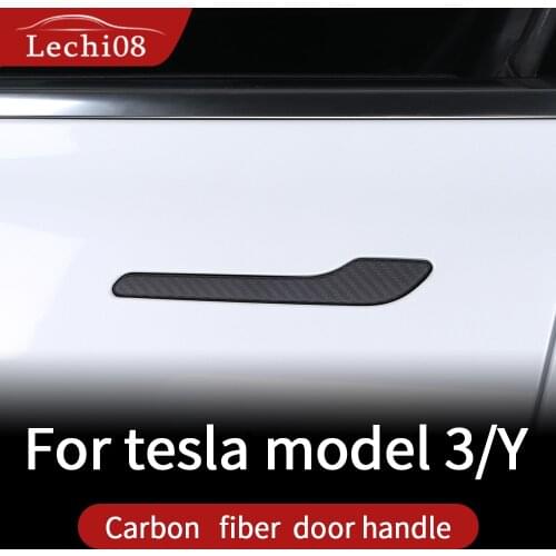 Handle strip For Tesla model 3 accessories/car tesla model y accessories model 3 tesla three tesla model 3 carbon/accessoires