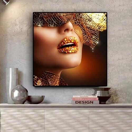 DIY 5D Diamond Embroidery Abstract Golden Woman Diamond Painting full Cross Stitch Mosaic rhinestone Living room Home Decoration