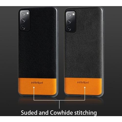 Phone case For Samsung Galaxy S20 S10 S10e S9 S8 S7 Note 8 9 10 20 Ultra A50 A51 A71 A8 Plus Suede Stitching Oil wax skin Cover