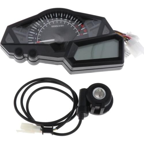 Digital LCD Odometer Speedometer Tachometer Instruments With Motorcycle Speed ​​Sensor
