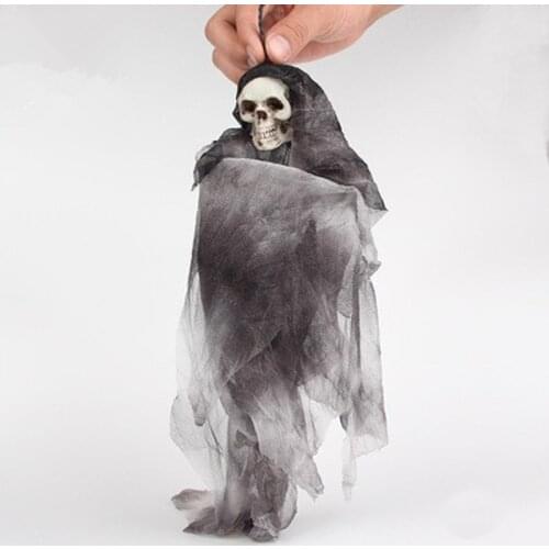 Halloween Scary Skull Doll Haunted House Spooky Creepy Novelty Halloween Decoration Prop Party Decorations Scary Small Toy