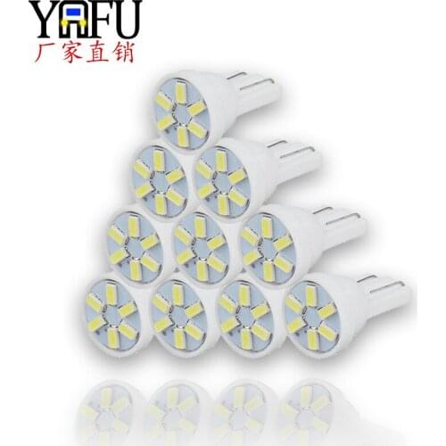 Cross border goods source LED lamp T10 instrument lamp automobile LED bulb LED automobile lamp 3014 6smd led lights for car