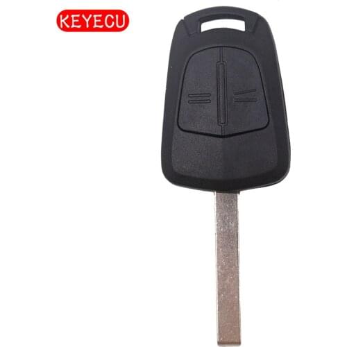 Keyecu 10pcs/lot *Remote Key Shell Case Fob 2 Button HU100 for HOLDEN VAUXHALL OPEL ZAFIRA B ASTRA H MERIVA CORSA D