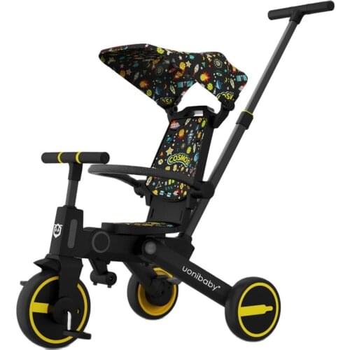 Multifunctional childrens tricycle five-in-one sliding baby artifact baby walking artifact two-way foldable