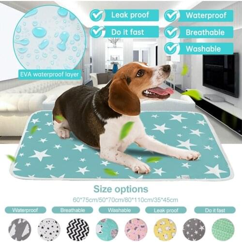 Reusable Dog Urine Pad Waterproof Pet Training Mat For Dogs Cat Washable Pee Pads Breathable Dog Diaper Mat Pet Accessories