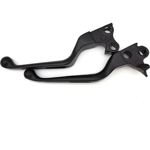 Motorcycle Brake Lever Set Slotted Brake Clutch Levers Aluminum For Harley Davidson 1996-2014