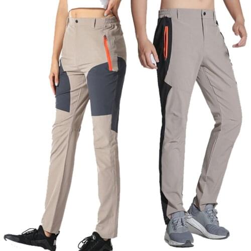 New Men Women Hiking Pants Summer Stretch Quick-drying Pants Camping Climbing Trekking Travel Camping Pants Thin Hiking Trousers