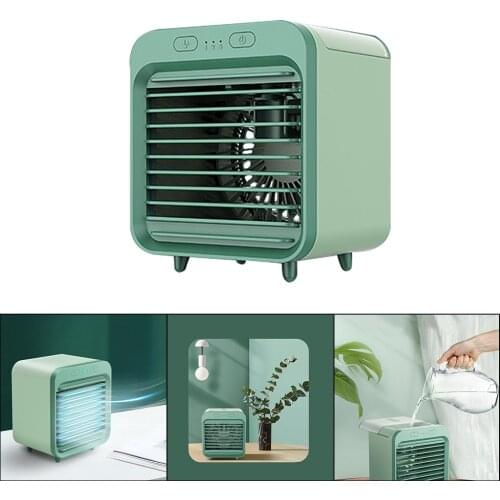 Portable Air Conditioner Fan, Personal Space Mini Evaporative Air Cooler, Silent Desk Table Top Cooling Fan Humidifier Fan