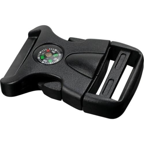10pcs 25mm 32mm Plastic Compass Black Buckle Contoured Curved For Paracord Bracelet Dog Harness Backpack Straps Webbing