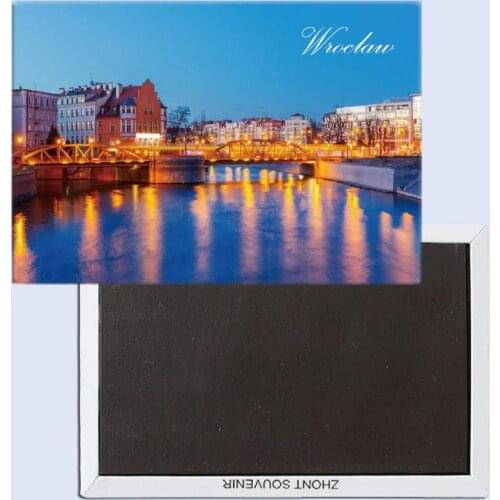 Poland Wroclaw 25245 Travel Gifts Home accessories 78*54mm Souvenir Fridge Magnet