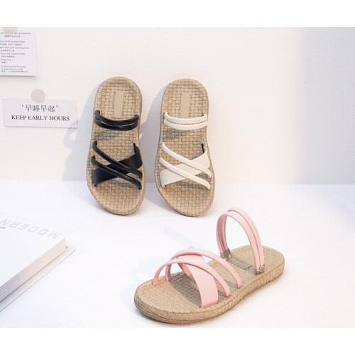 Sandals Women 2021 Summer New Childrens Fashion Casual Soft-soled Roman Shoes Korean Style Comfortable Flat Slippers Fashion