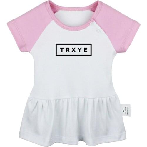 TRXYE Troye Sivan Troy Music Viral The Police Rock Band Design Newborn Baby Girls Dresses Toddler Infant Cotton Clothes